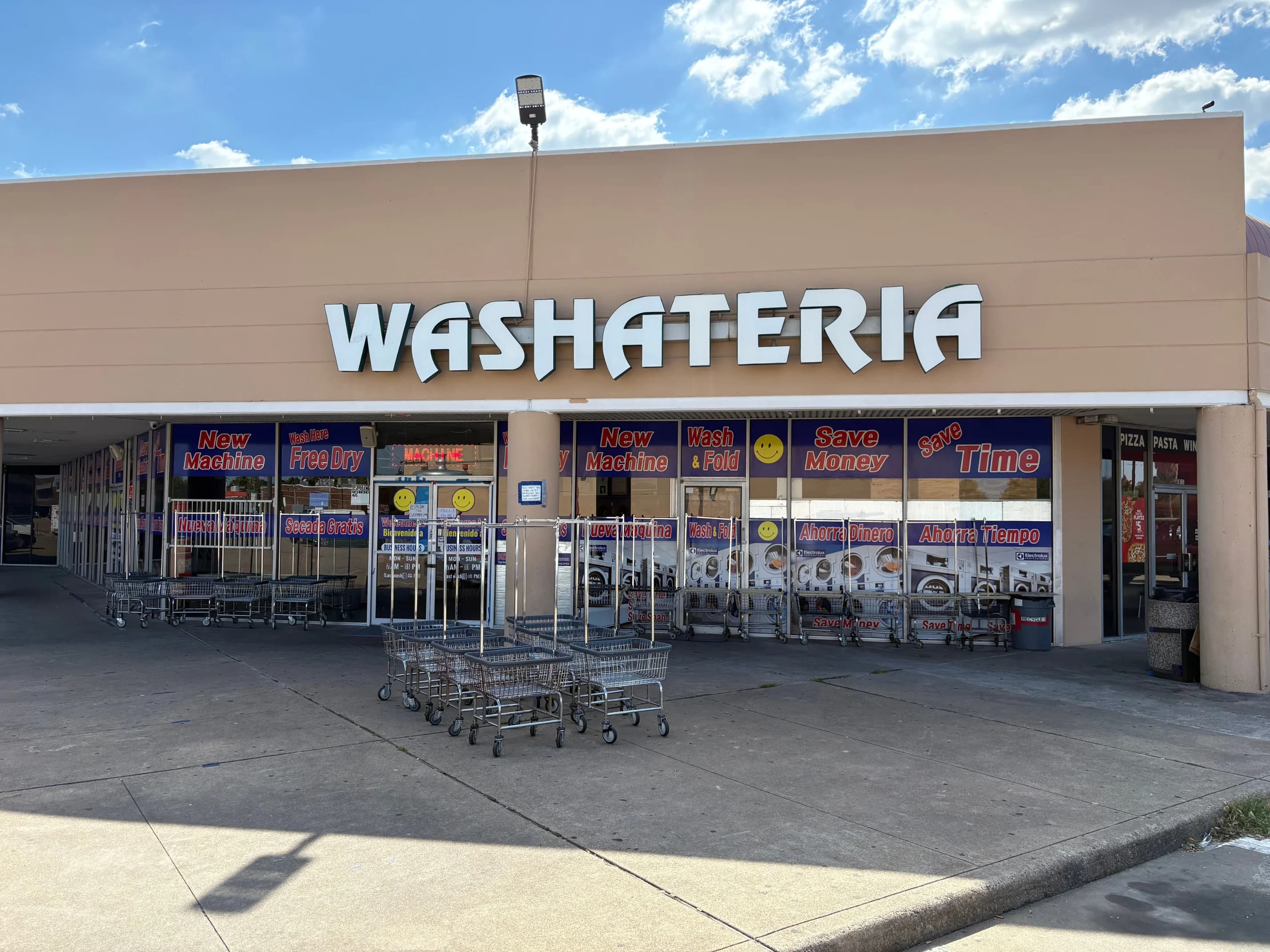 Hyelee Washateria storefront with welcoming entrance
